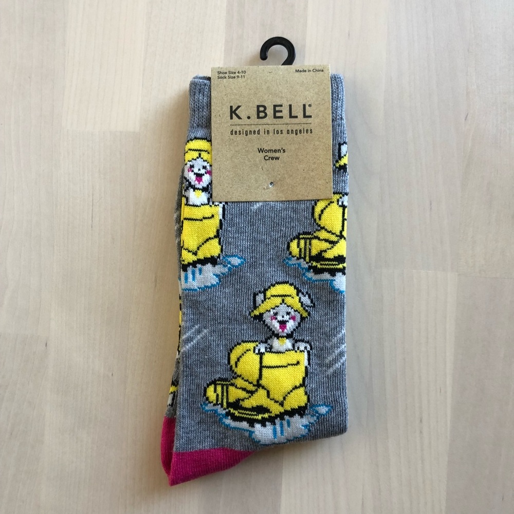 K. Bell Rainboot Cat/Dog Socks